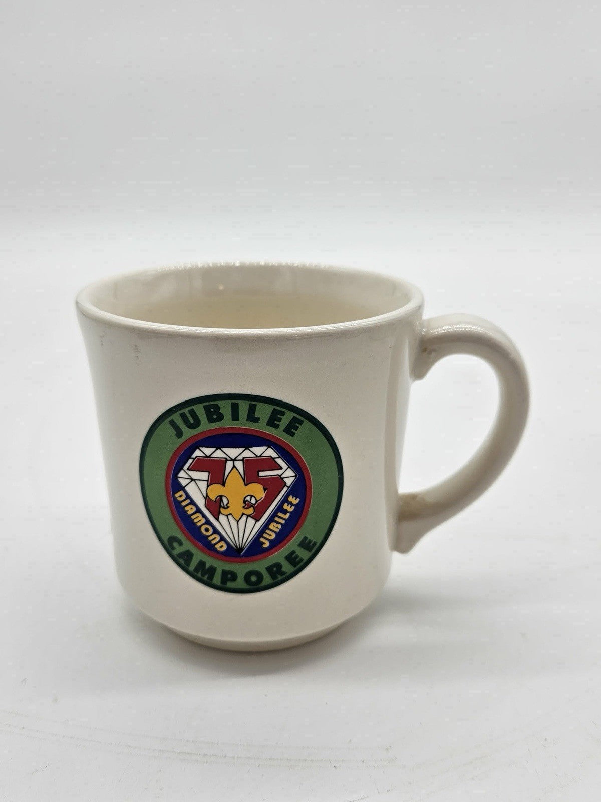 Vintage Boy Scouts Jubilee 75 Diamond Jubilee Camporee Coffee Mug