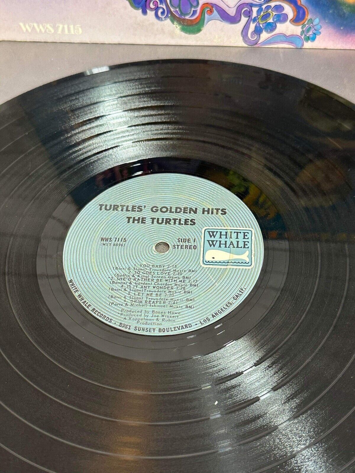 The Turtles vinyl Golden Hits 1967 WWS 7115 VINTAGE