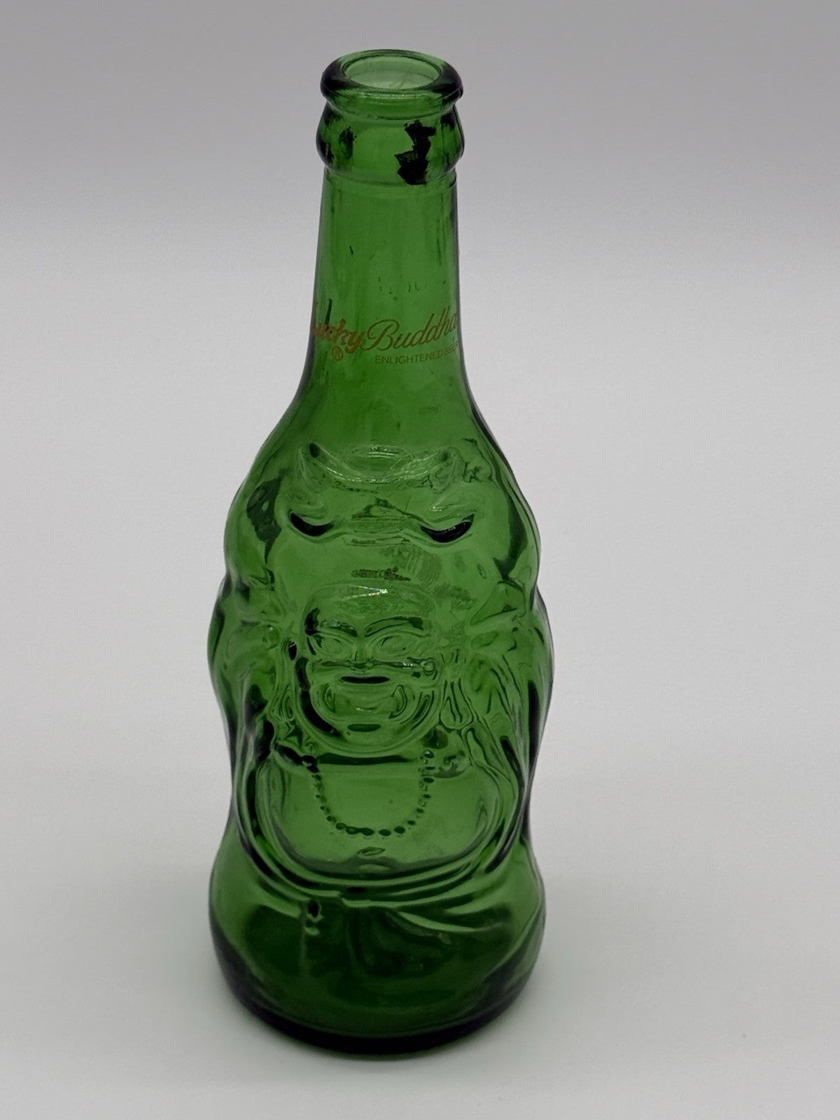 Lucky Buddha Beer Bottle Green Empty