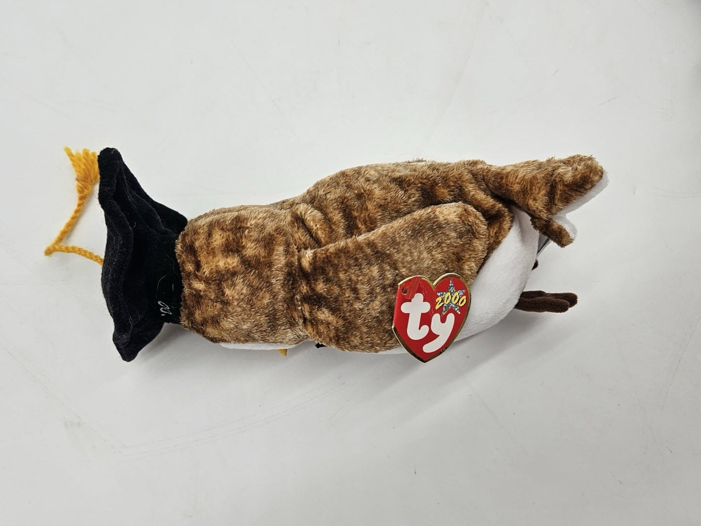 Mint TY Beanie Baby - WISEST the Graduation Owl 2000