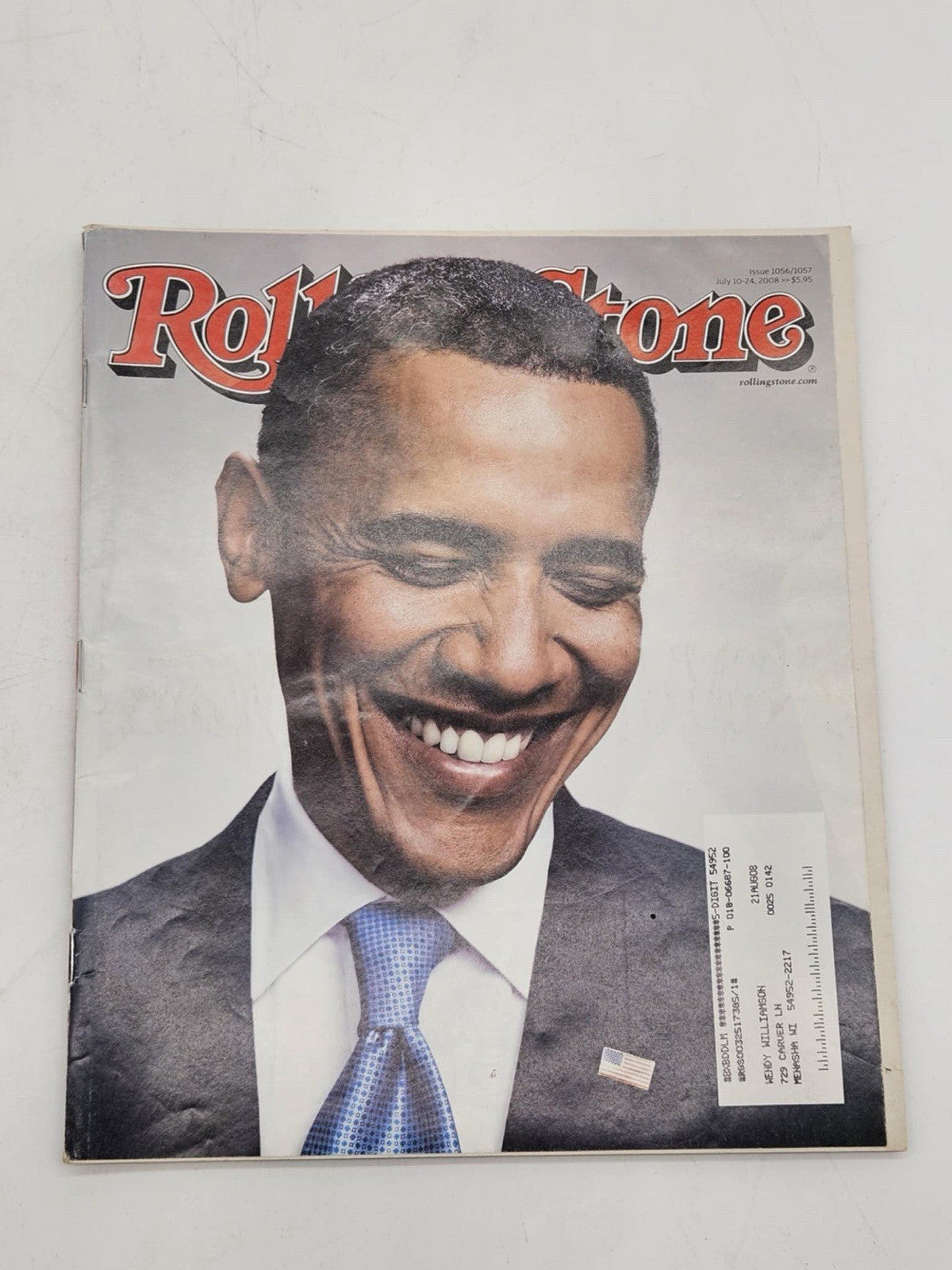 Rolling Stone Magazine Issue 1056/1057 July 10-24,2008 Obama Rush NEWSTAND