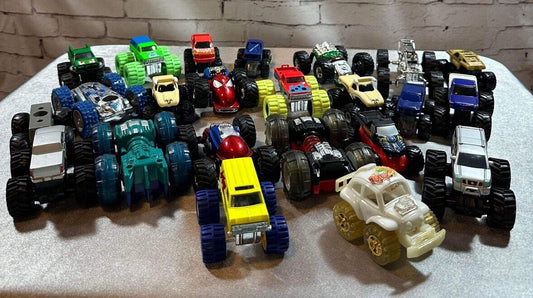 Vintage Lot Of 24 Monster Toy Trucks - Various Brands & Years VTY