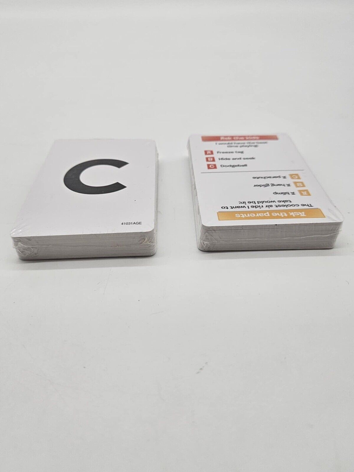 NEW Beat the Parents Card Game Ask Me Anything Kids Vs. Adults Game Night NIP