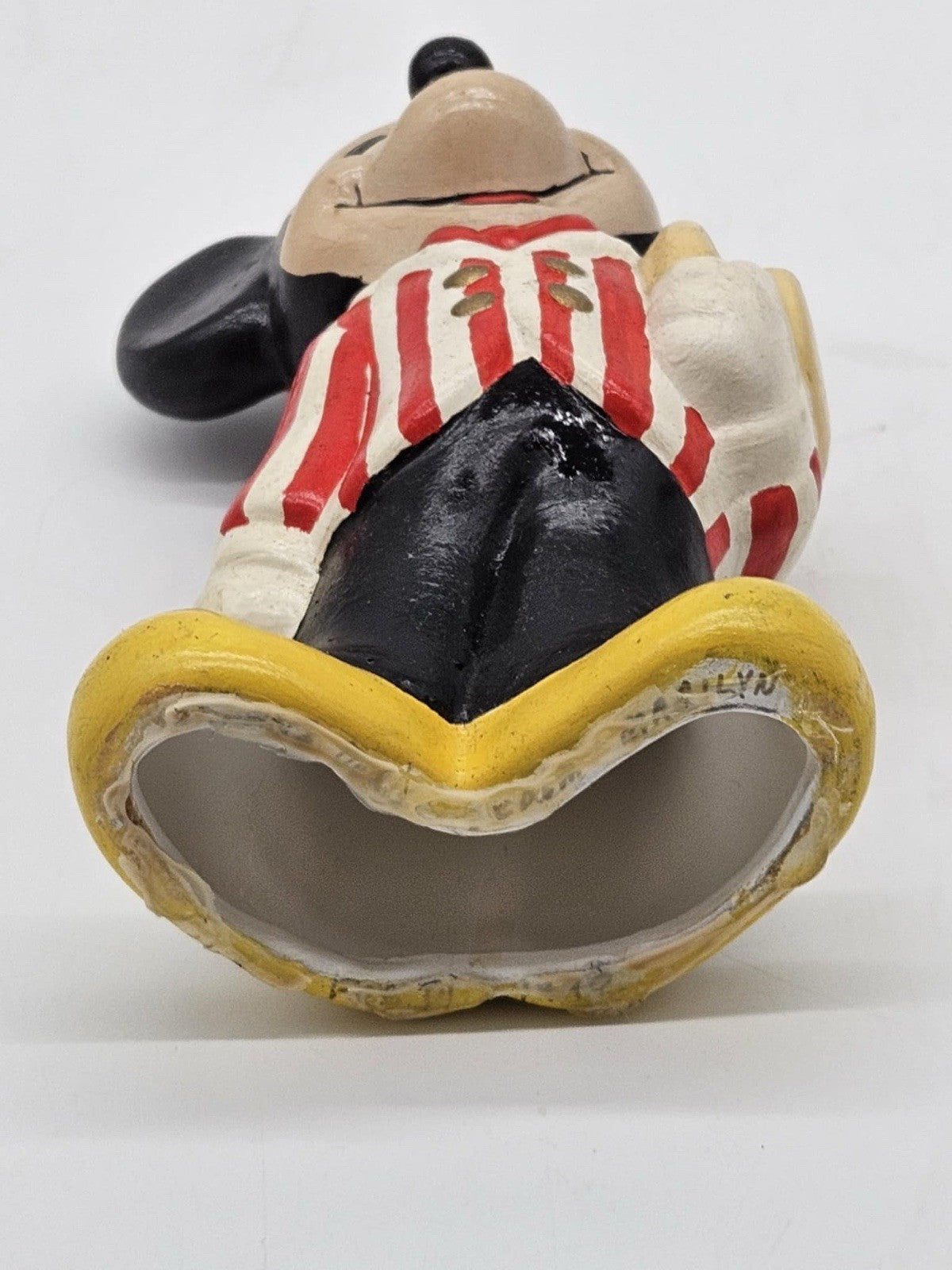 Vintage Mickey Mouse Walt Disney Productions Ceramic Painted Figurine ~9.0" Tall