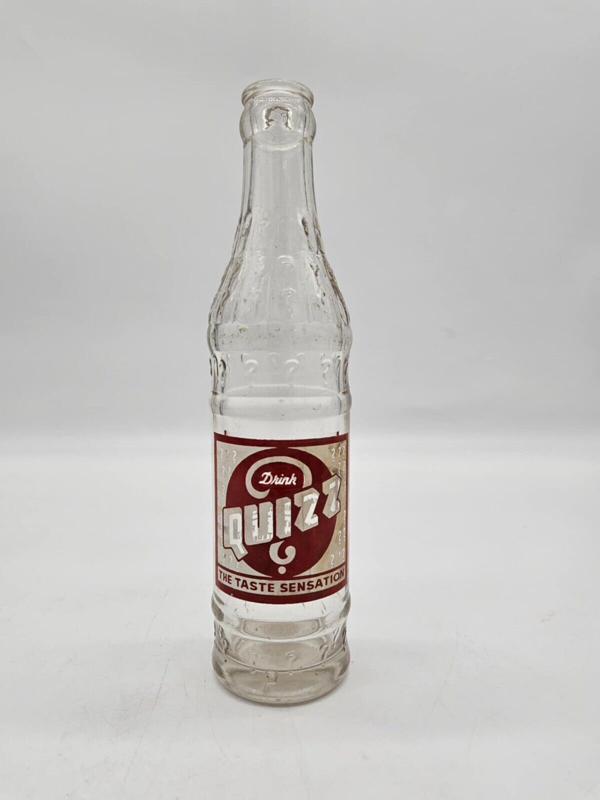 RARE Vintage Quizz Soda/Beer Bottle ? “The Taste Sensation”