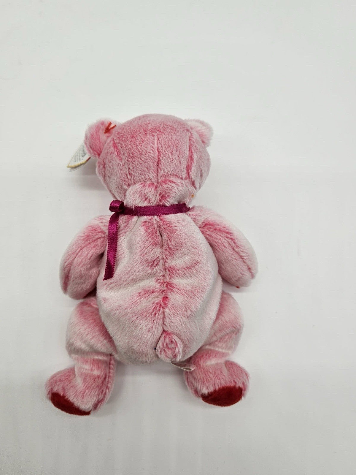 Romance TY Beanie Baby Valentines Day Pink Pot Belly Bear DOB February 2 2001