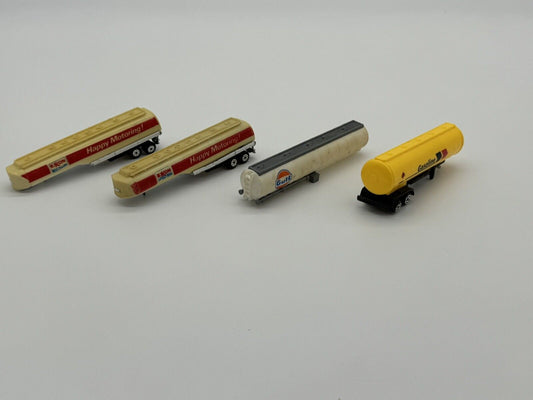 Lot of 4 Vintage Gas Tanker Trailers - Various Brands