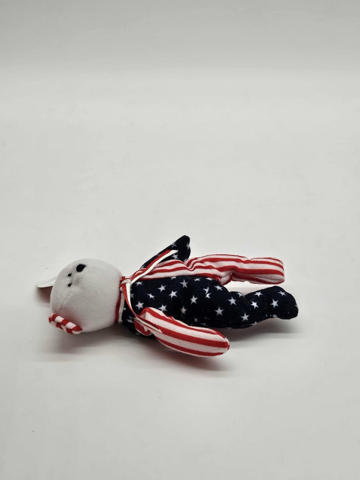 1999 Ty Teenie Beanies "Spangle" The Bear McDonald's Toy USA 4th Of July