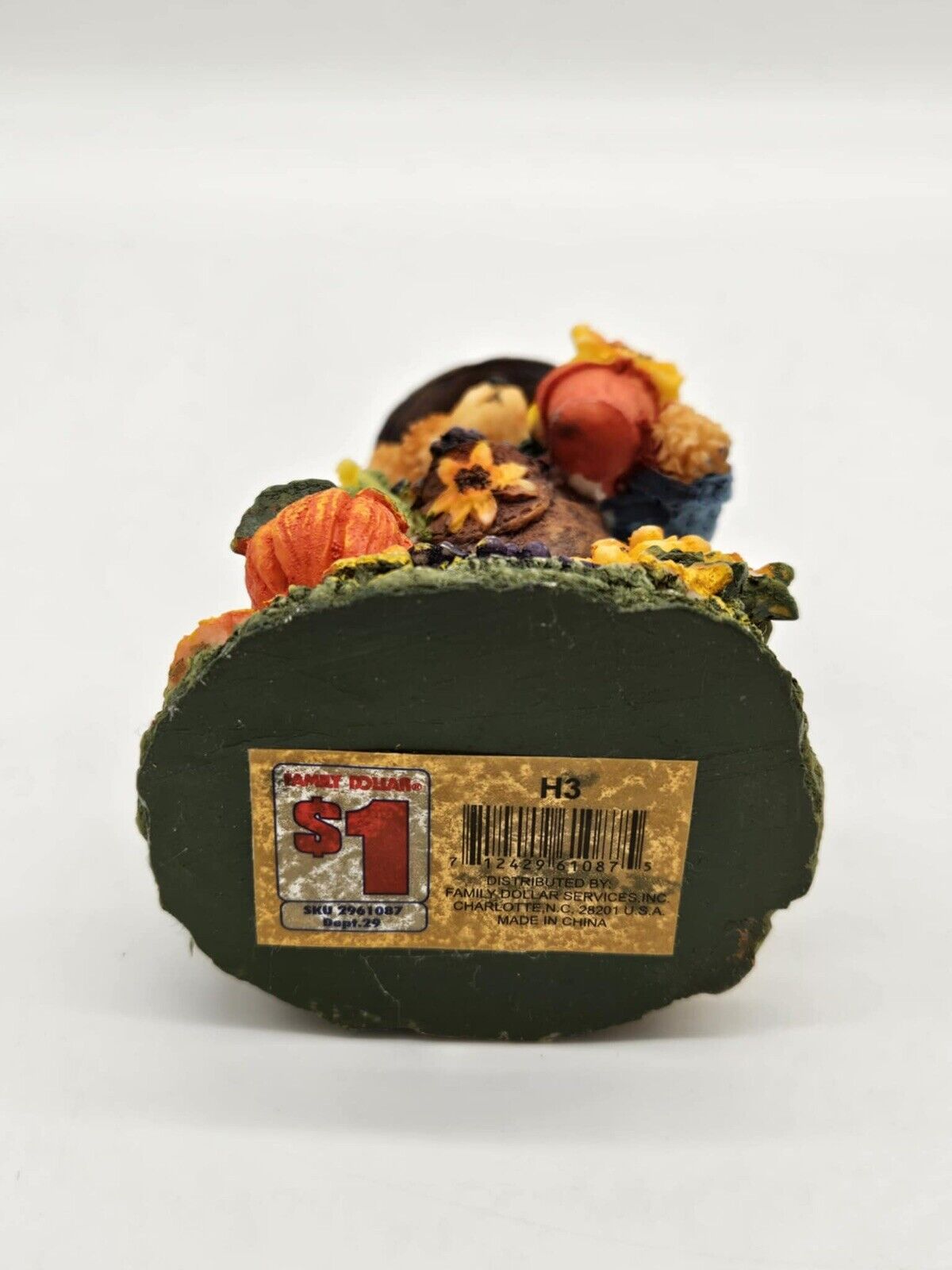 Sunflower Bear in a Brown Hat - Resin