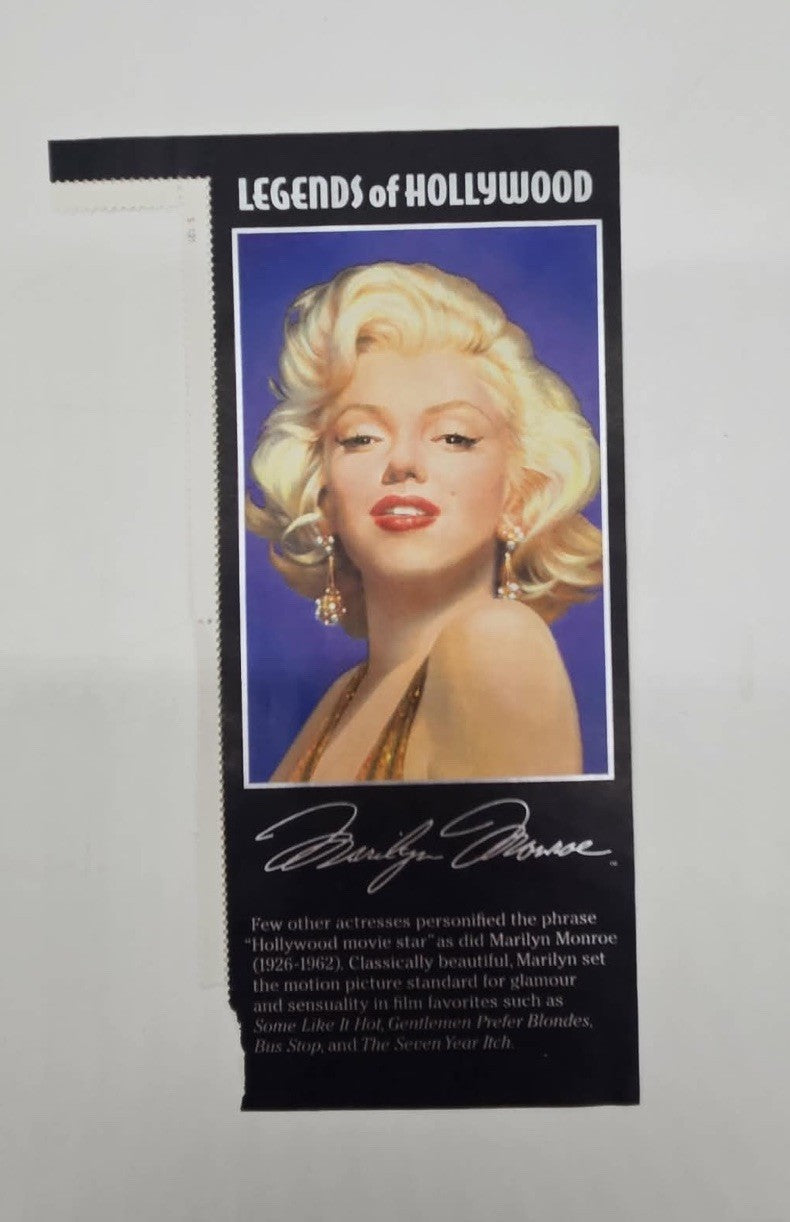 USA 1995 Marilyn Monroe Legends of Hollywood Stamp Panel