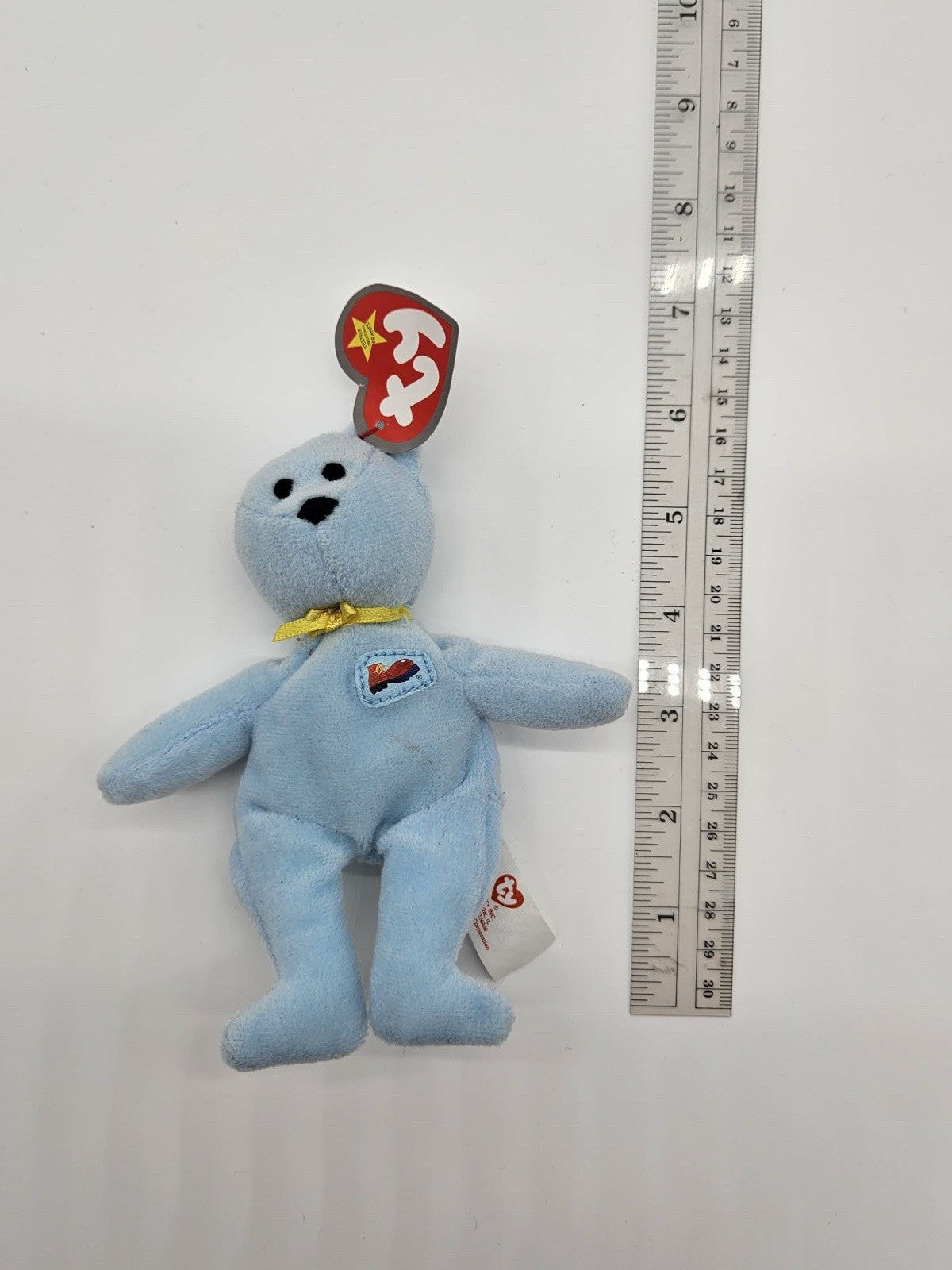 Ty McDonalds Blue Beanie Baby Big Red Shoe Bear Happy Meal 5 inch