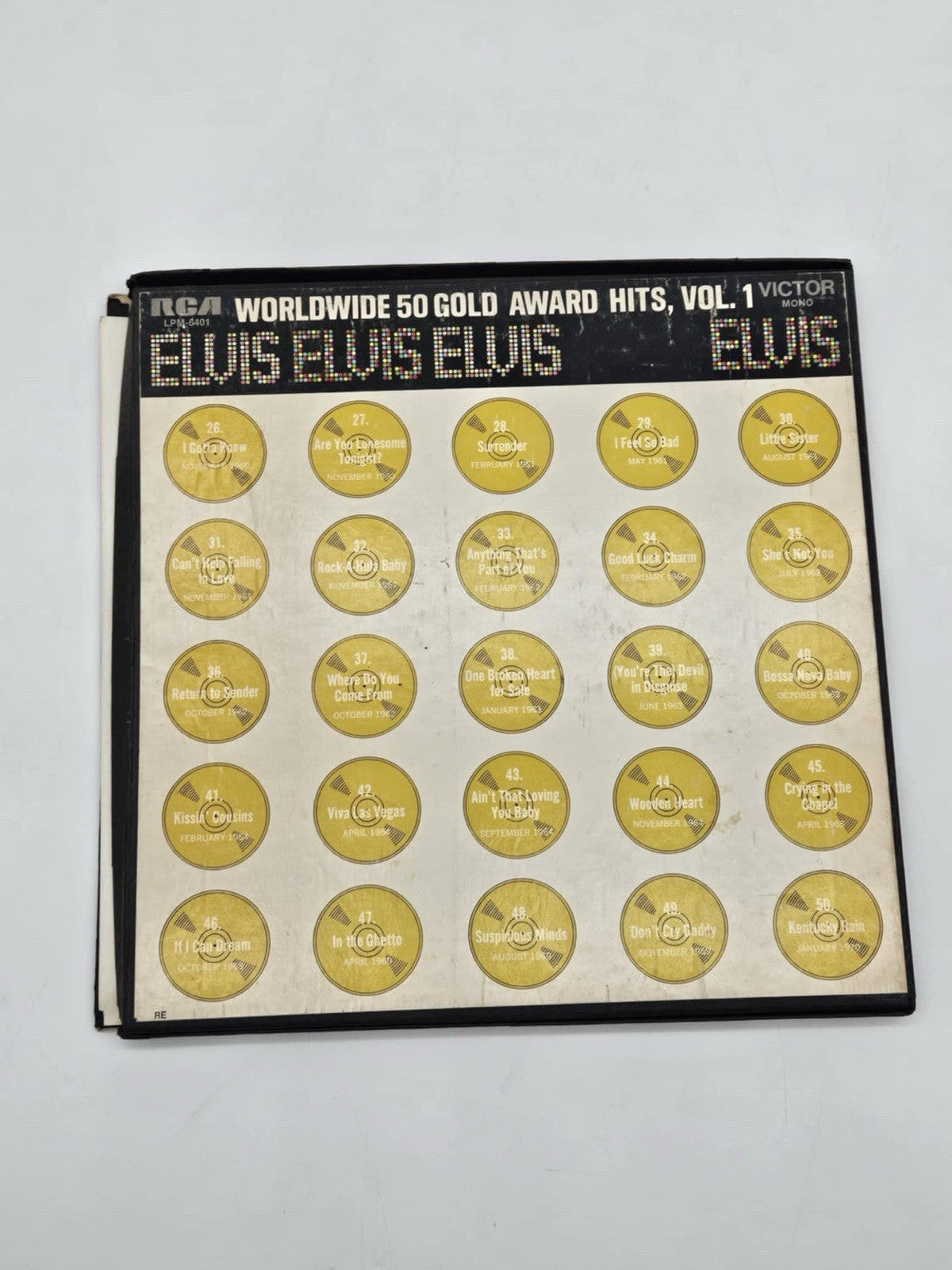 Elvis Presley Worldwide 50 Gold Award Hits Volume 1  Four LPs 1970