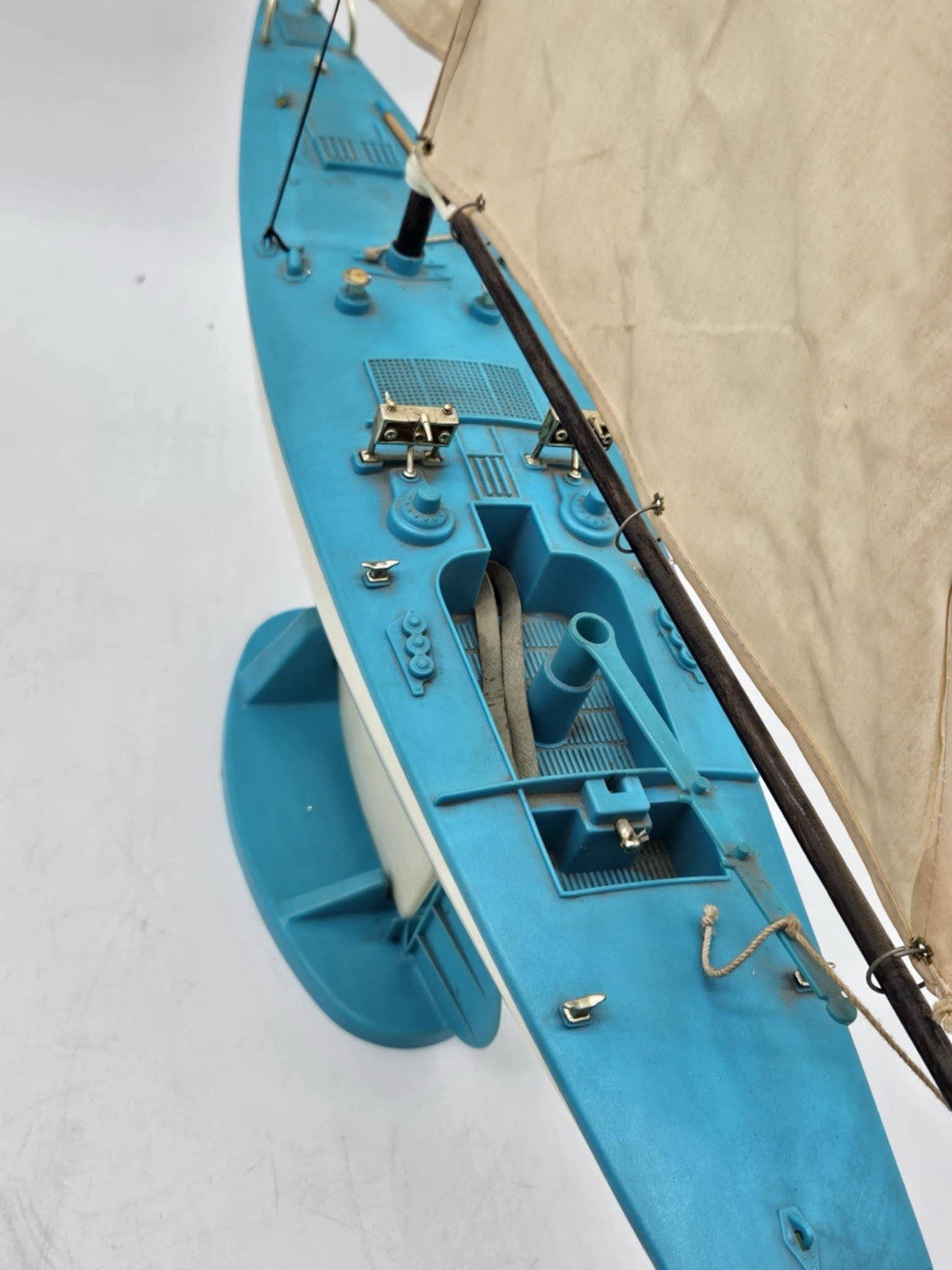 Vintage Collectable Don Q Rum Runner Yacht?? on Stand Sailing Boat Maritime