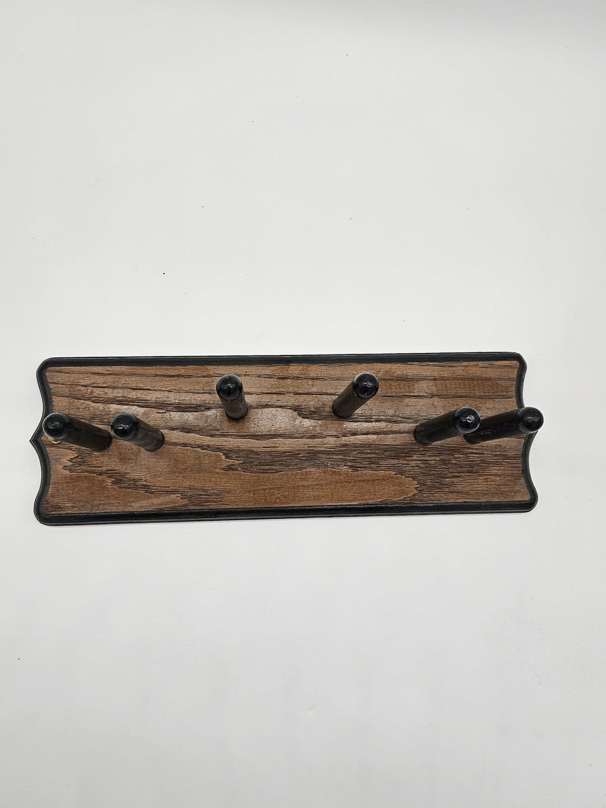 Vintage Style Wooden Wall Peg Rack Coat Hat Towel Holder 6 Pegs