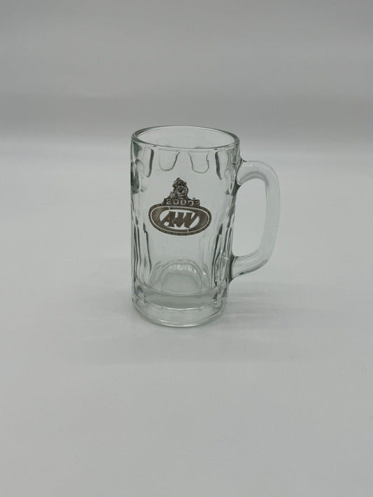 Vintage 2000 A&W ROOT BEER MUG 16 oz. Heavy Glass. 7"