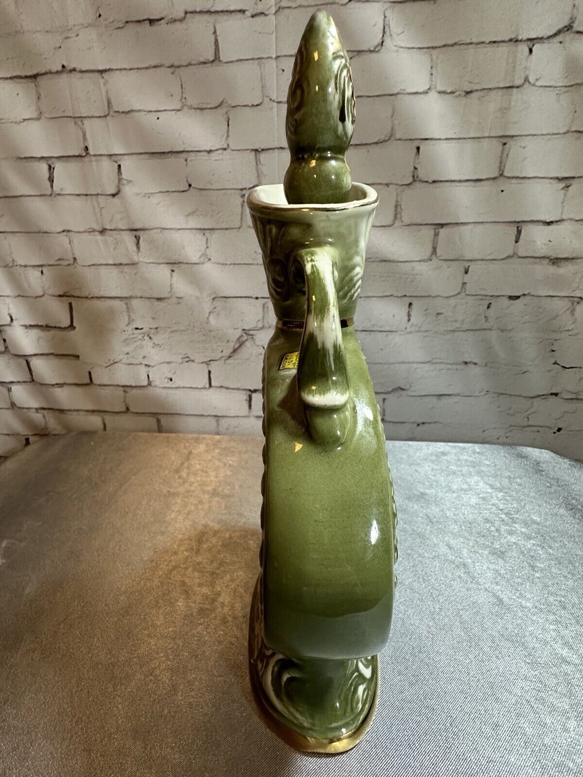 1969 Jim Beam Bourbon Whiskey Decanter Flowe Yelow Rose Bottle VCFG FNF