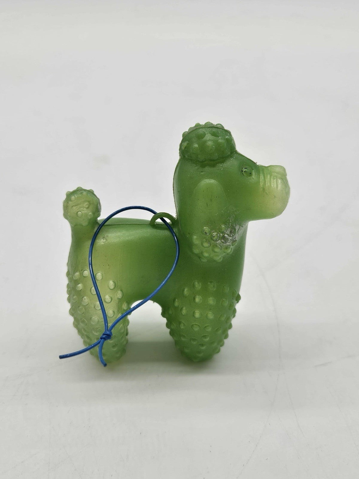 VGT CARNIVAL FAIR AMUSEMENT PARK TOY POODLE GREEN BLOW MOLD