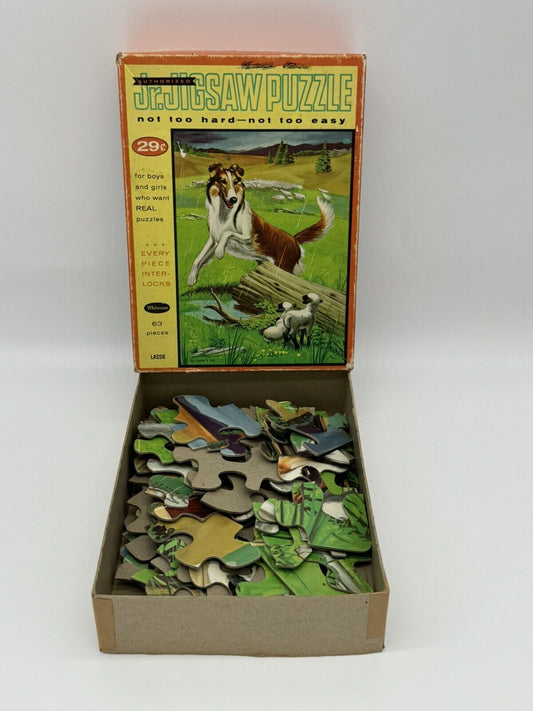Whitman Lassie Jr Jigsaw Puzzle no. 302 USA COMPLETE ~ Great Shape