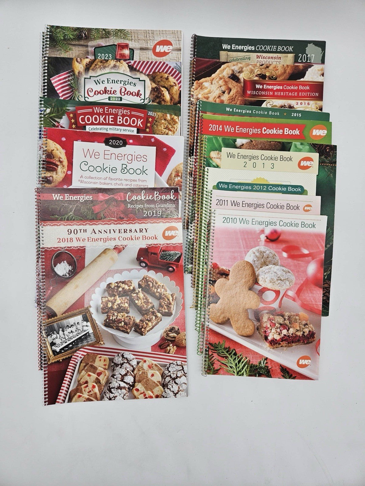Collection of 12 We Energies Cookie Books