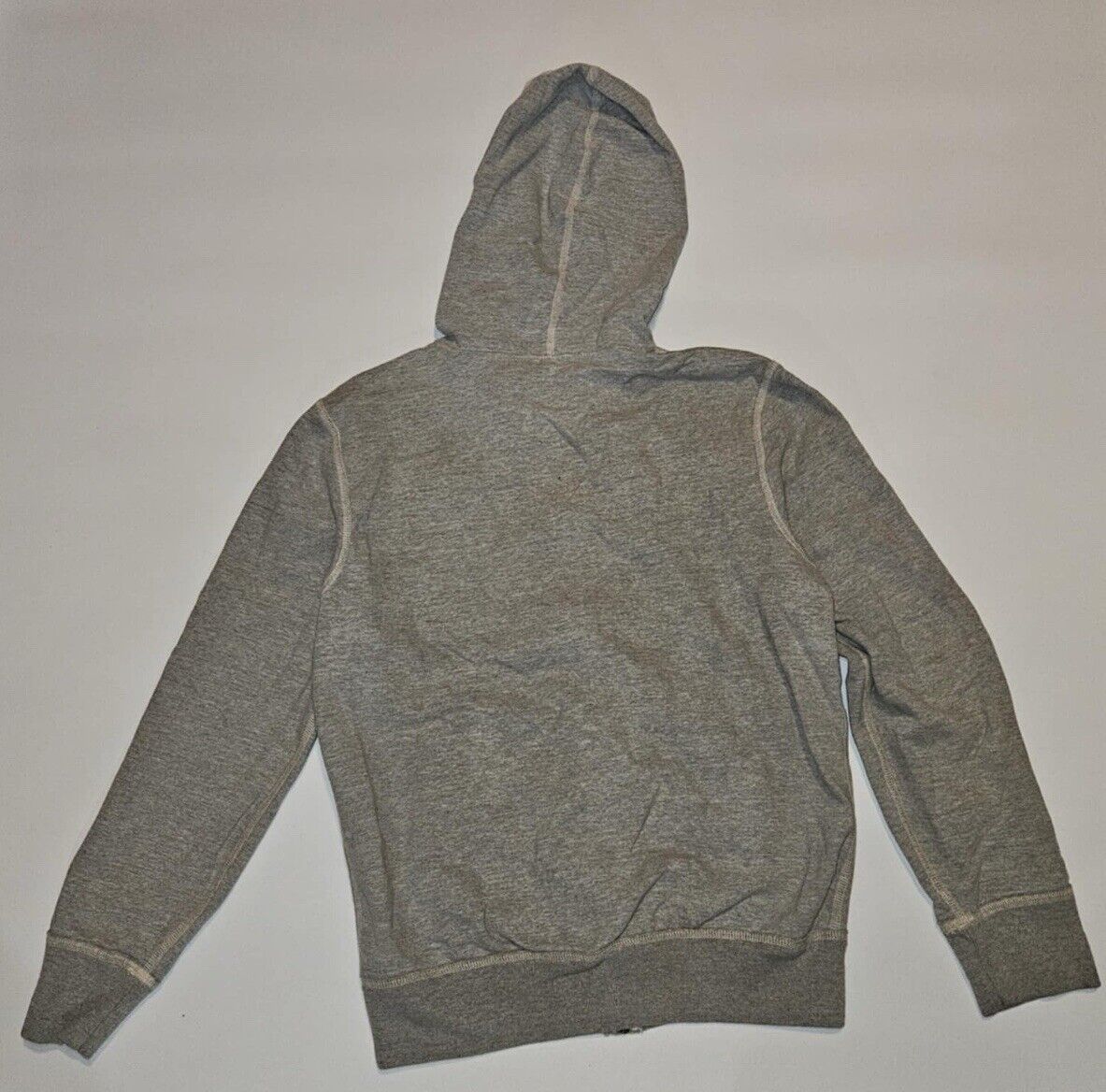 Grey American Eagle Zip Up Hoodie ~ Sz M