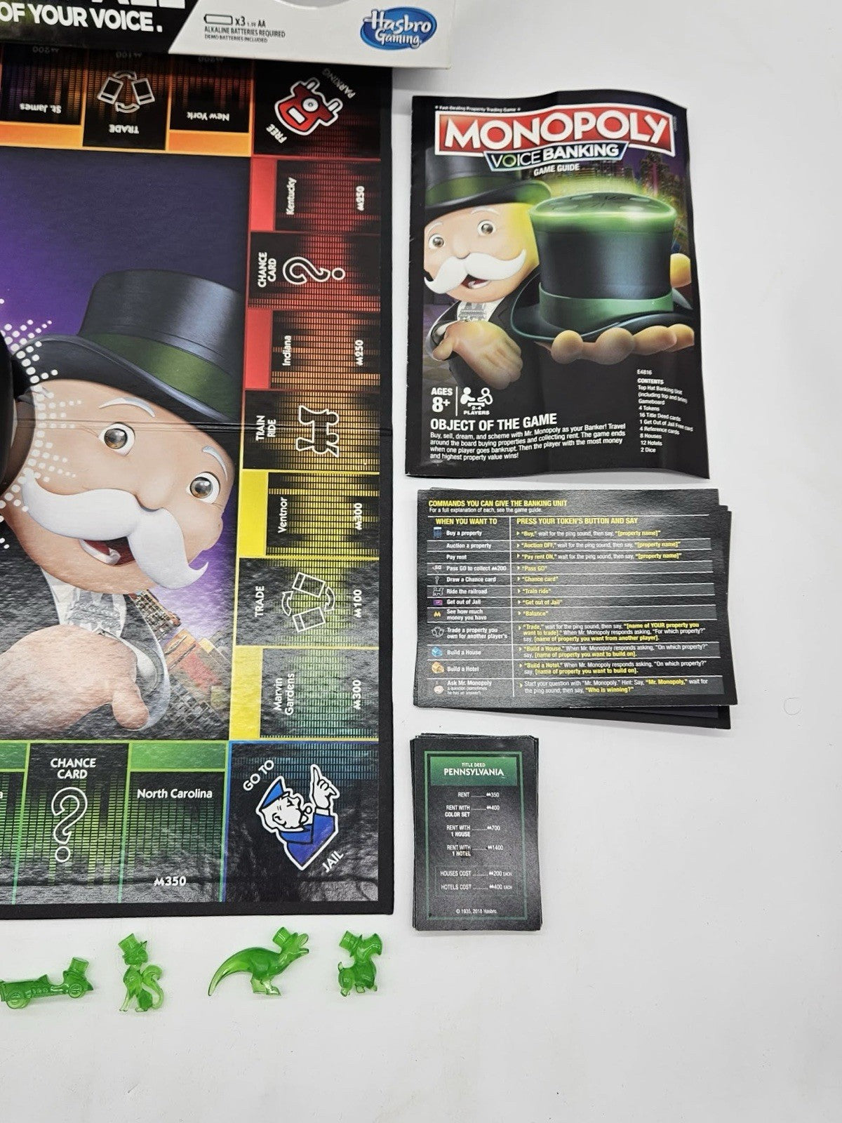 Monopoly Game - Voice Banking Edition - EUC - COMPLETE - Parker Brothers - 2018