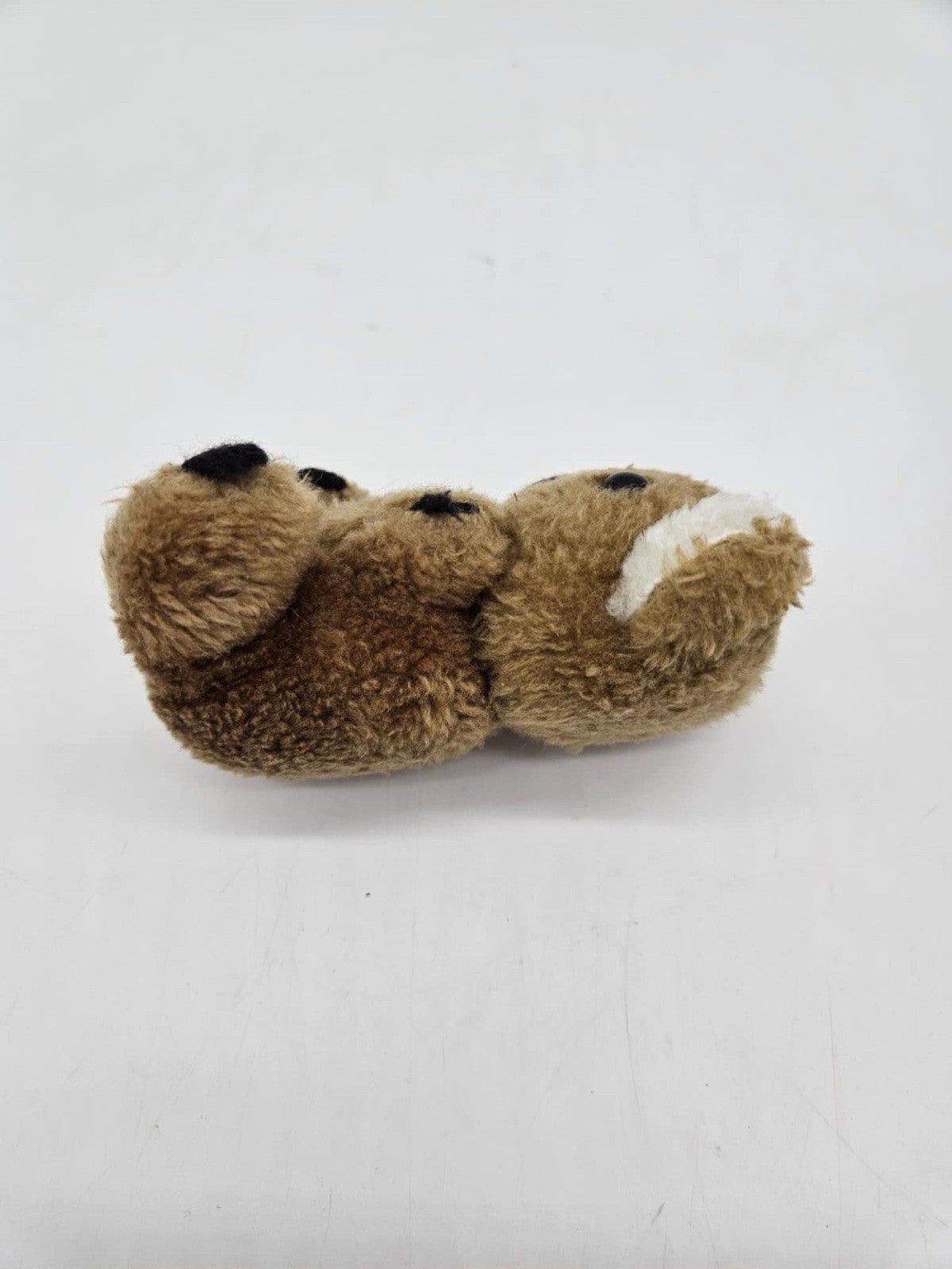 Vintage Koala Bear Plush Tan Brown Stuffed Animal White Ears Nut Filled
