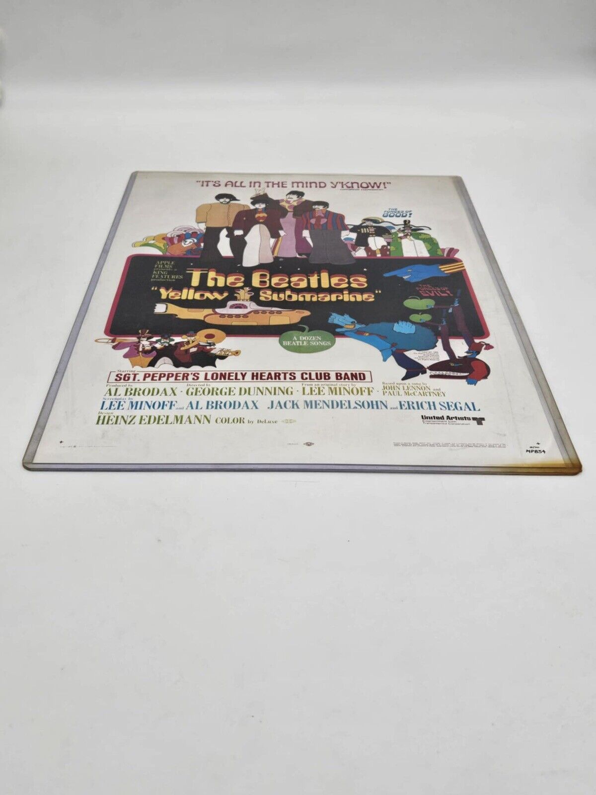 Original THE BEATLES "Yellow Submarine" 1968 Film Poster in MINT condition RARE