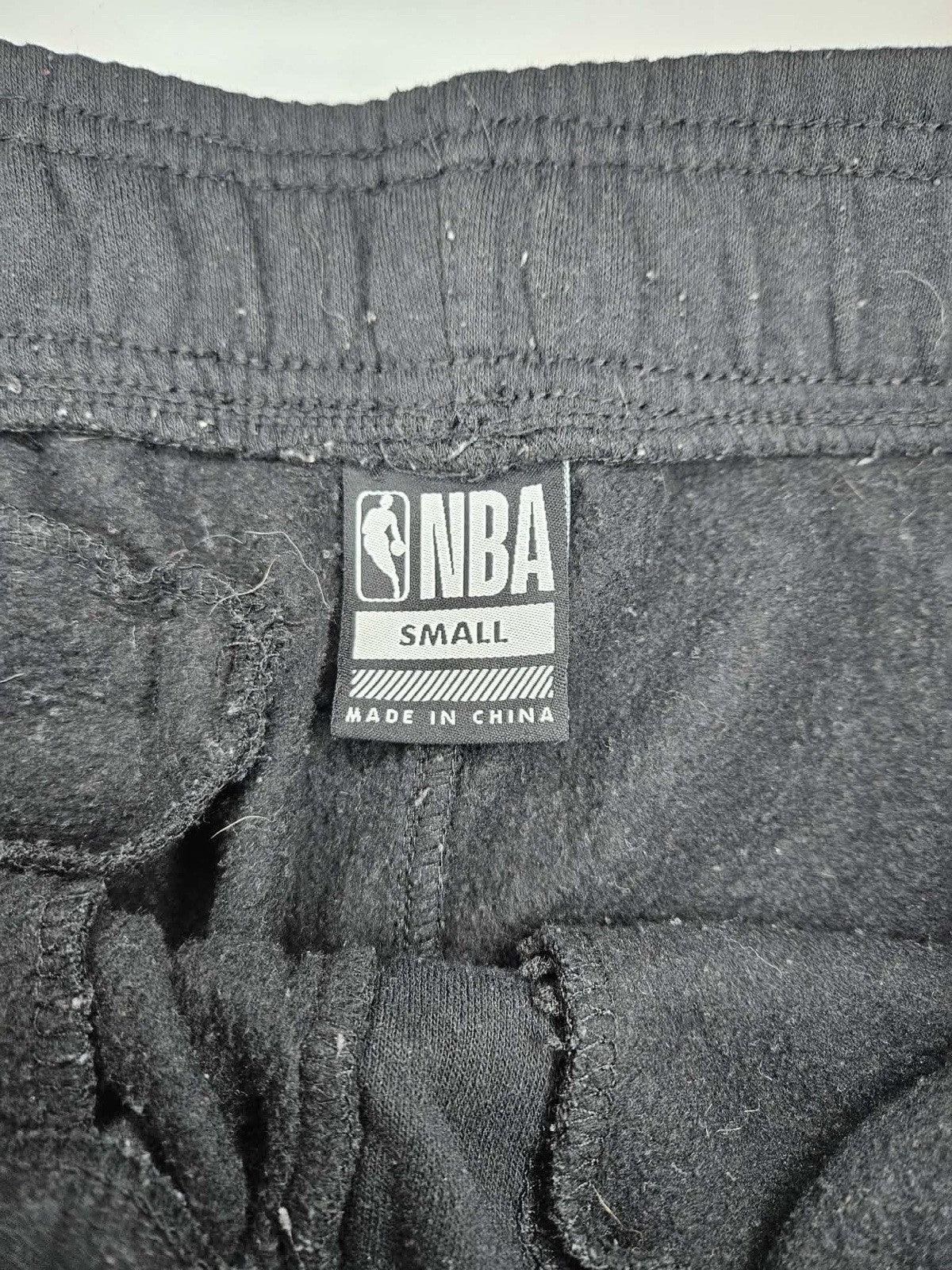 NBA Sweatpants Black Joggers Logo Athletic Men’s Size S