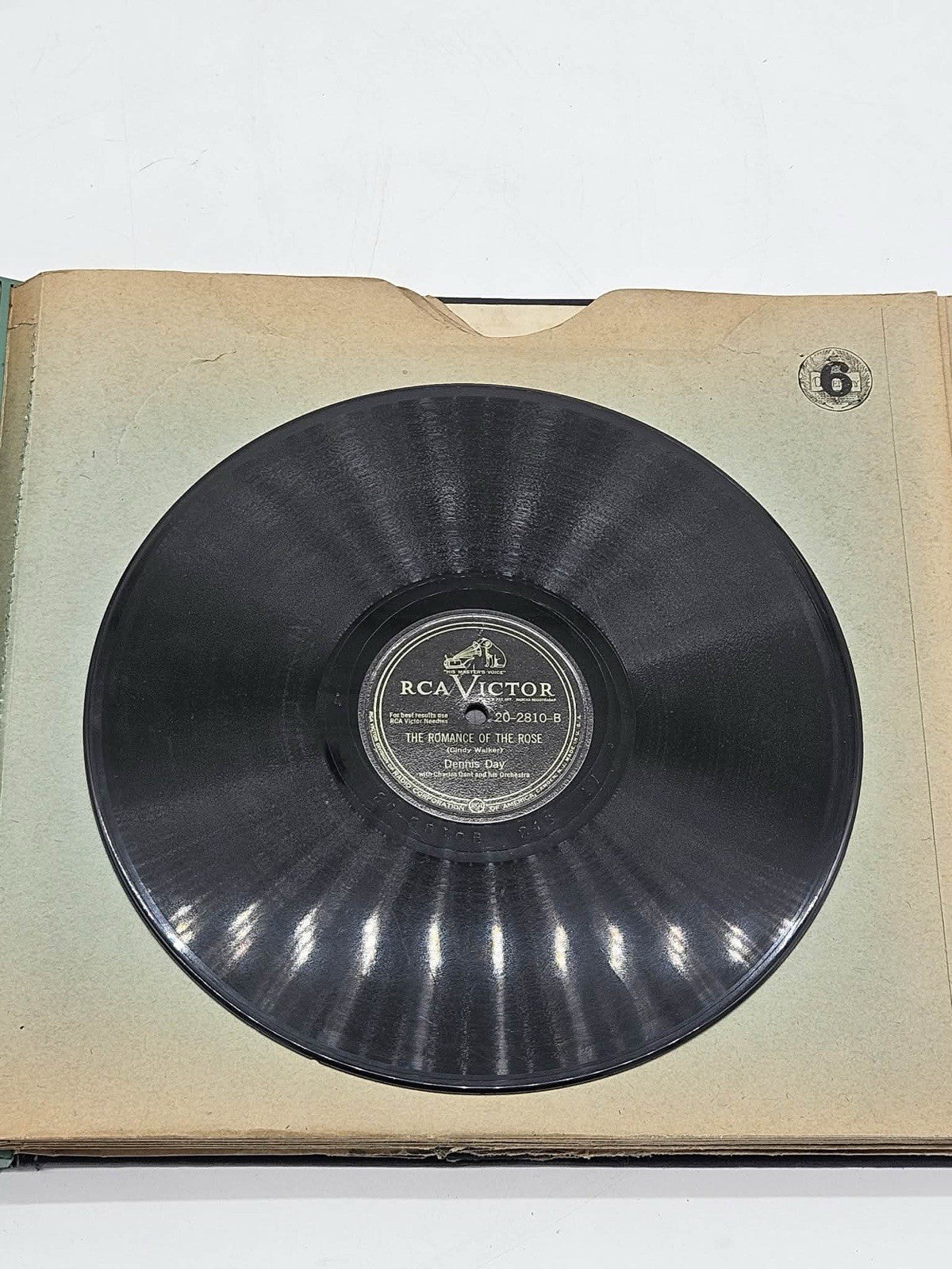 Antique 78 RPM Record Album w Victor Decca Vocalion Pathé Grey Gull & Inserts