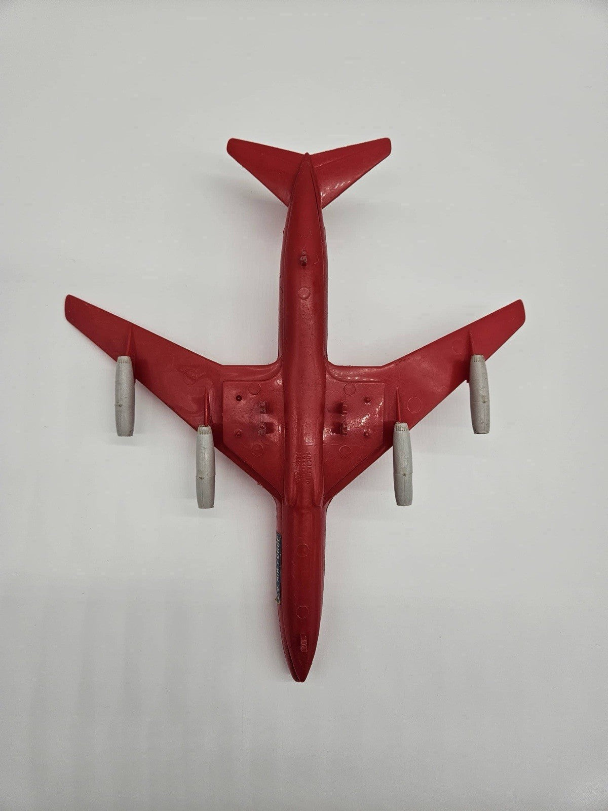Vintage Large 21 X 24 Red Plastic Blow Mold Airplane (B4)