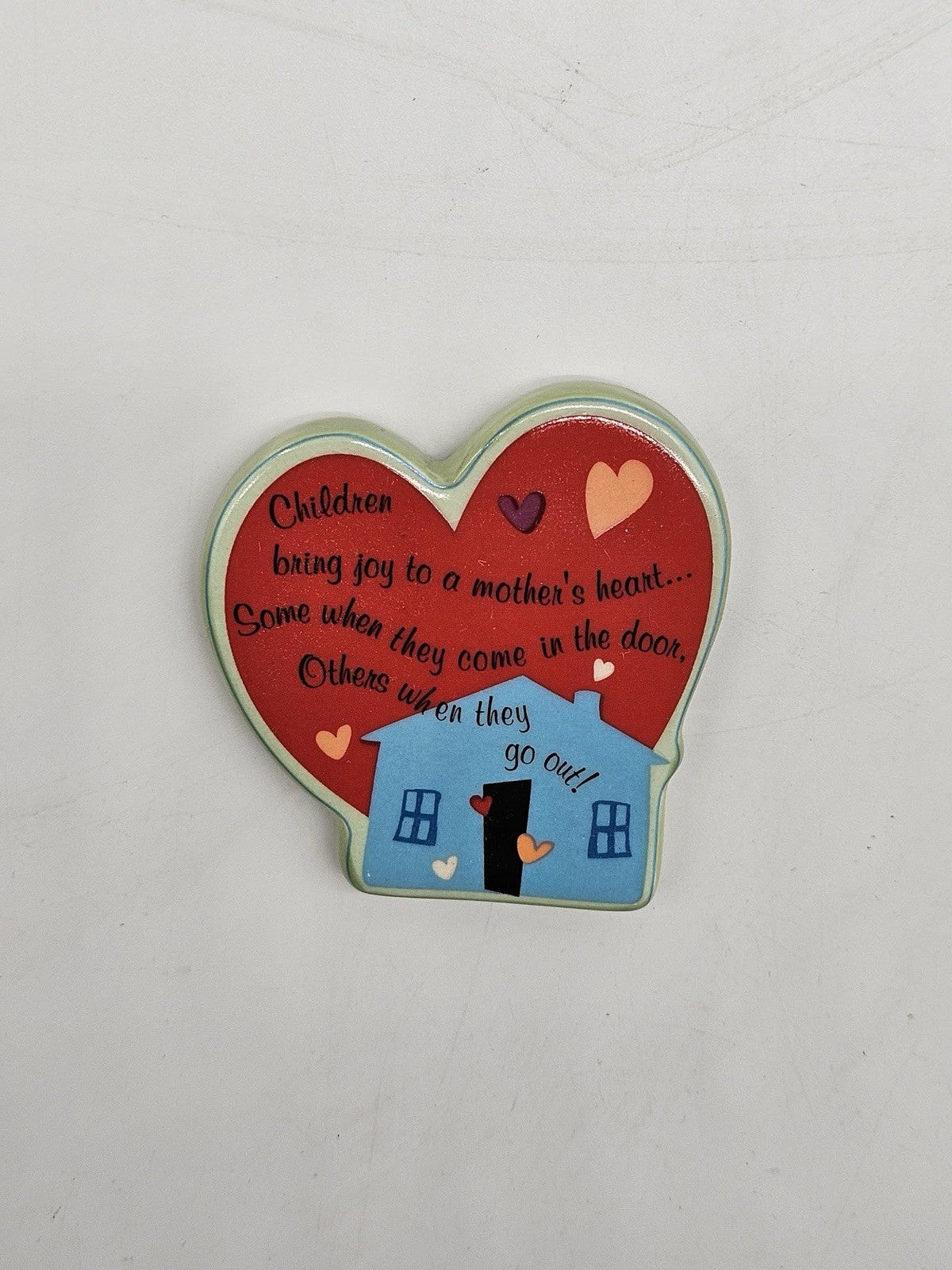 Funny Heart Fridge Magnet “Children Bring Joy” Sarcastic Mom Quote