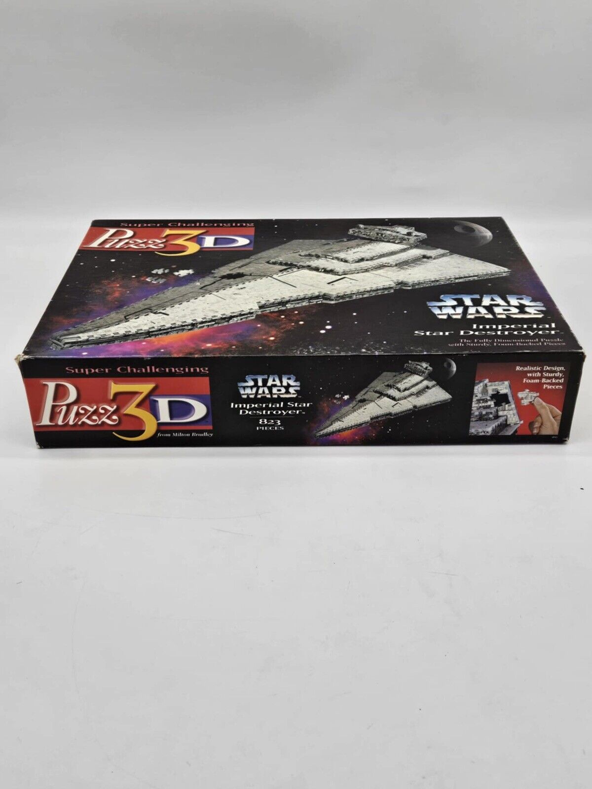 Puzz-3D Star Wars Imperial Star Destroyer 3D Puzzle 823 PCs 1996 Milton Bradley