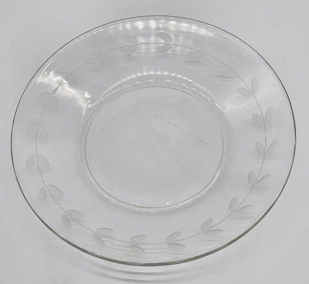 Vintage ANCHOR HOCKING 1940-50 5" Replacement Plate ~ Laurel Pattern