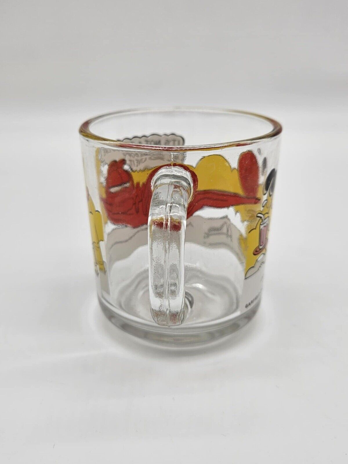 Set of 5 Vintage 1978 McDonald's Garfield Clear Comic Cups Mugs RARE