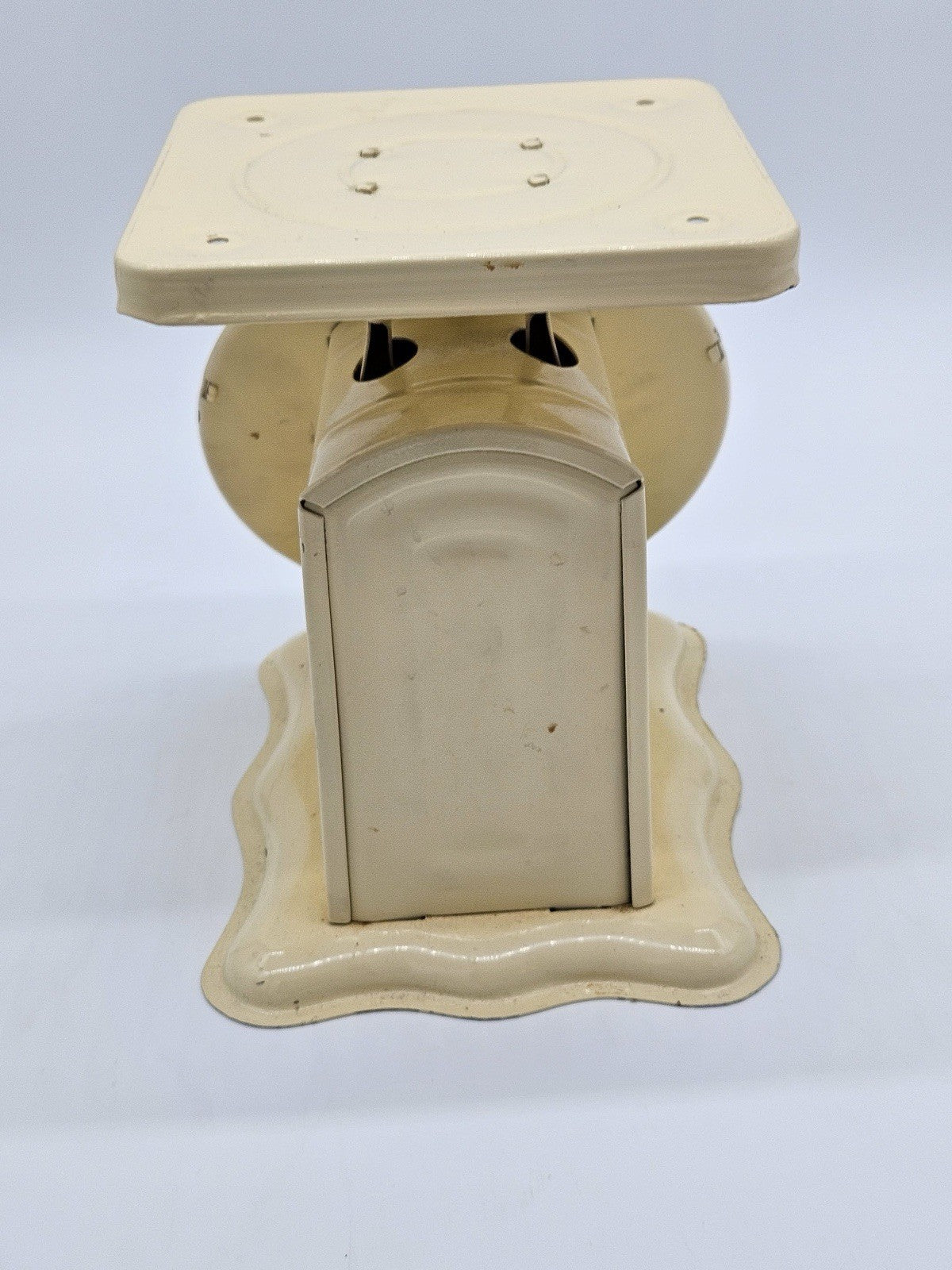 Vintage Baby Scale Blue Metal "Weighs 30 Pounds by Ounces" Nursery Scale