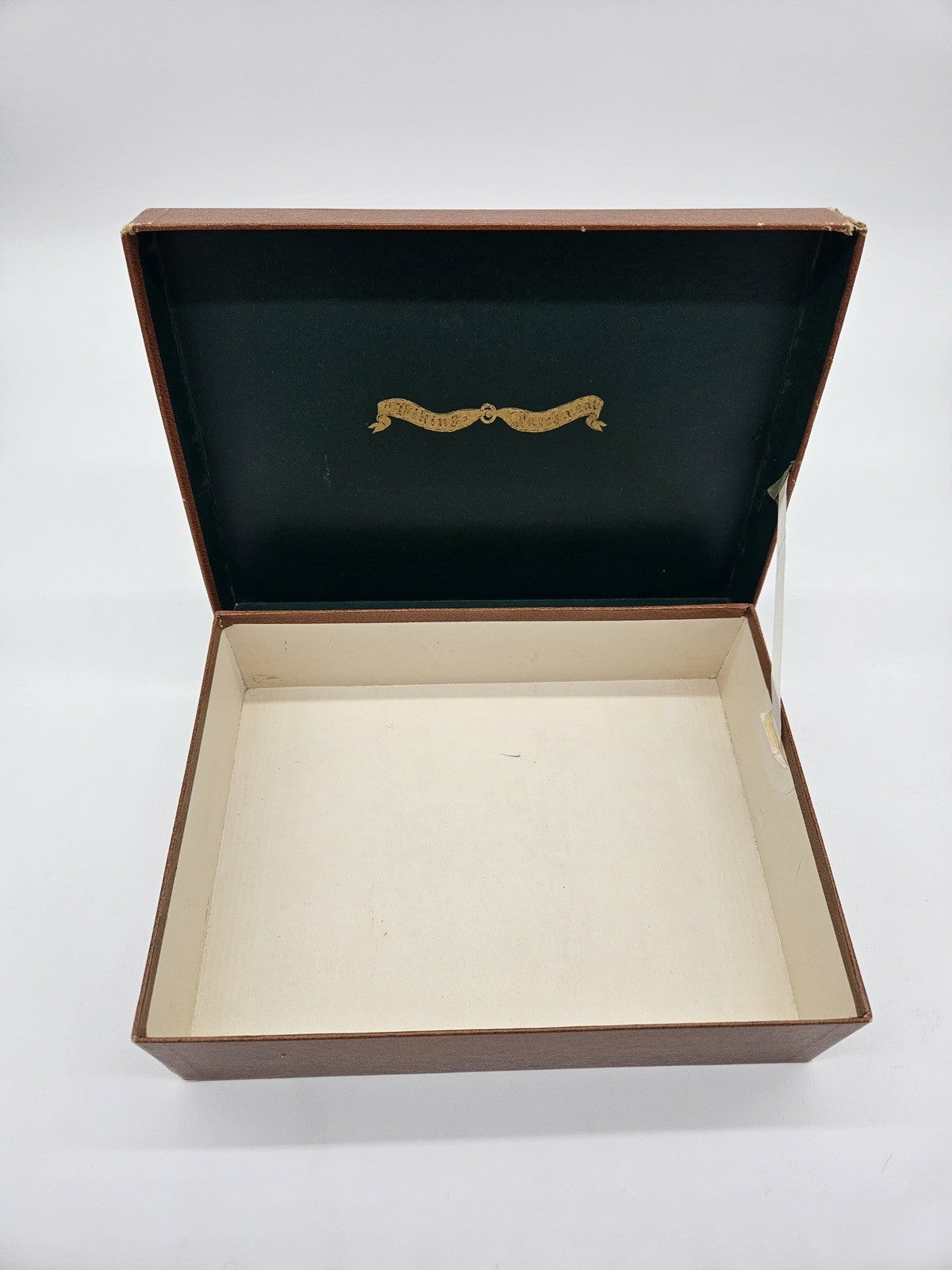 Vintage Eaton’s Presentation Box Brown Gold Crest Jewelry Gift Box BOX ONLY