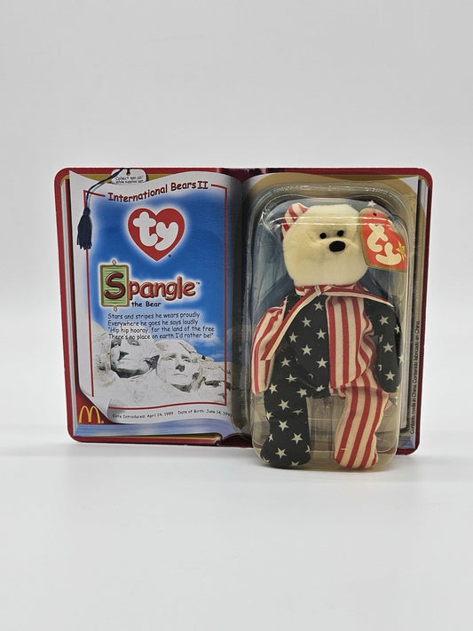McDonald Happy Meal Toy TY International Bears II Spangle The Bear Stars/Stripes
