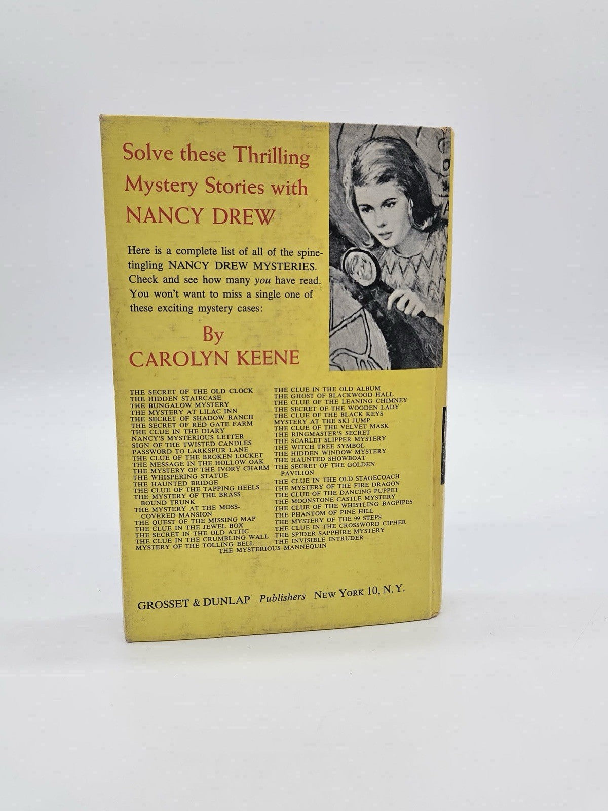 Nancy Drew Mystery Stories Clue of the Whistling Bagpipes HC Keene 1964 Illus