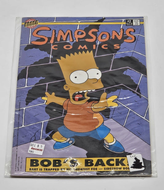 1994 Bongo Comics Simpsons #2 1st Appearance of Side Show Bob