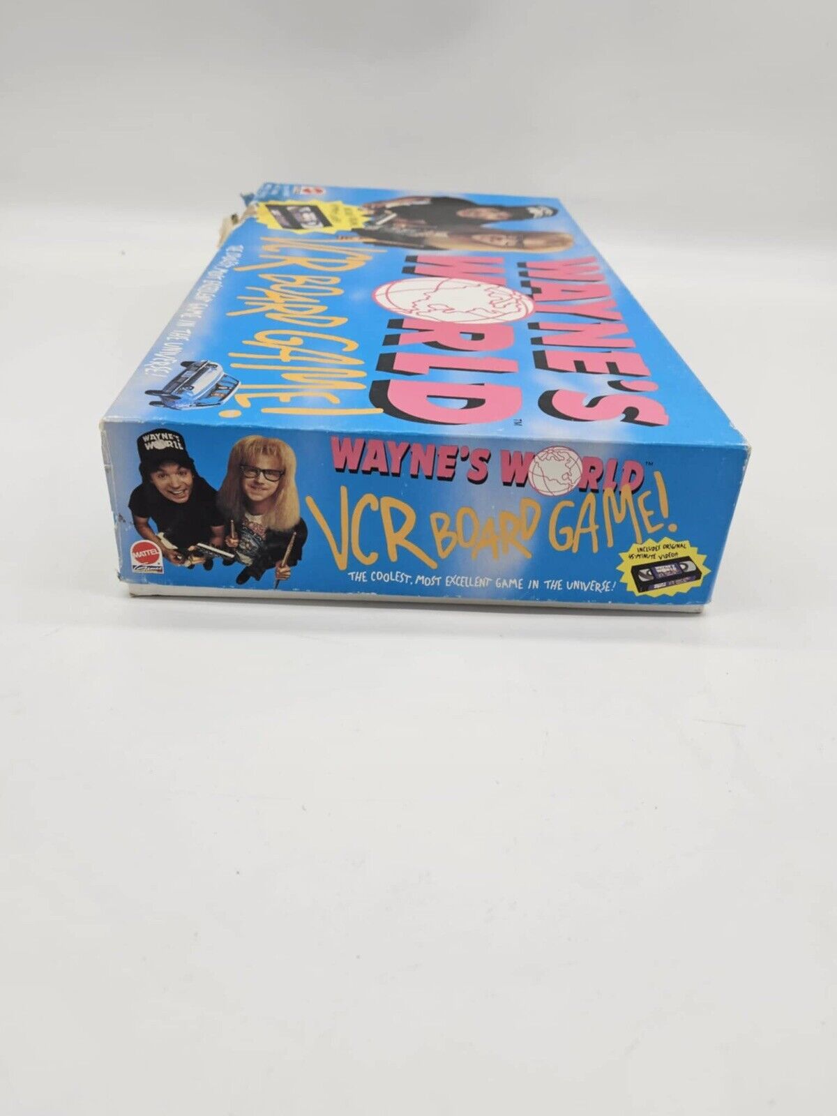 COMPLETE Wayne's World VCR Board Game 1992 Mattel Rare HTF 90s Vintage VTG VHS