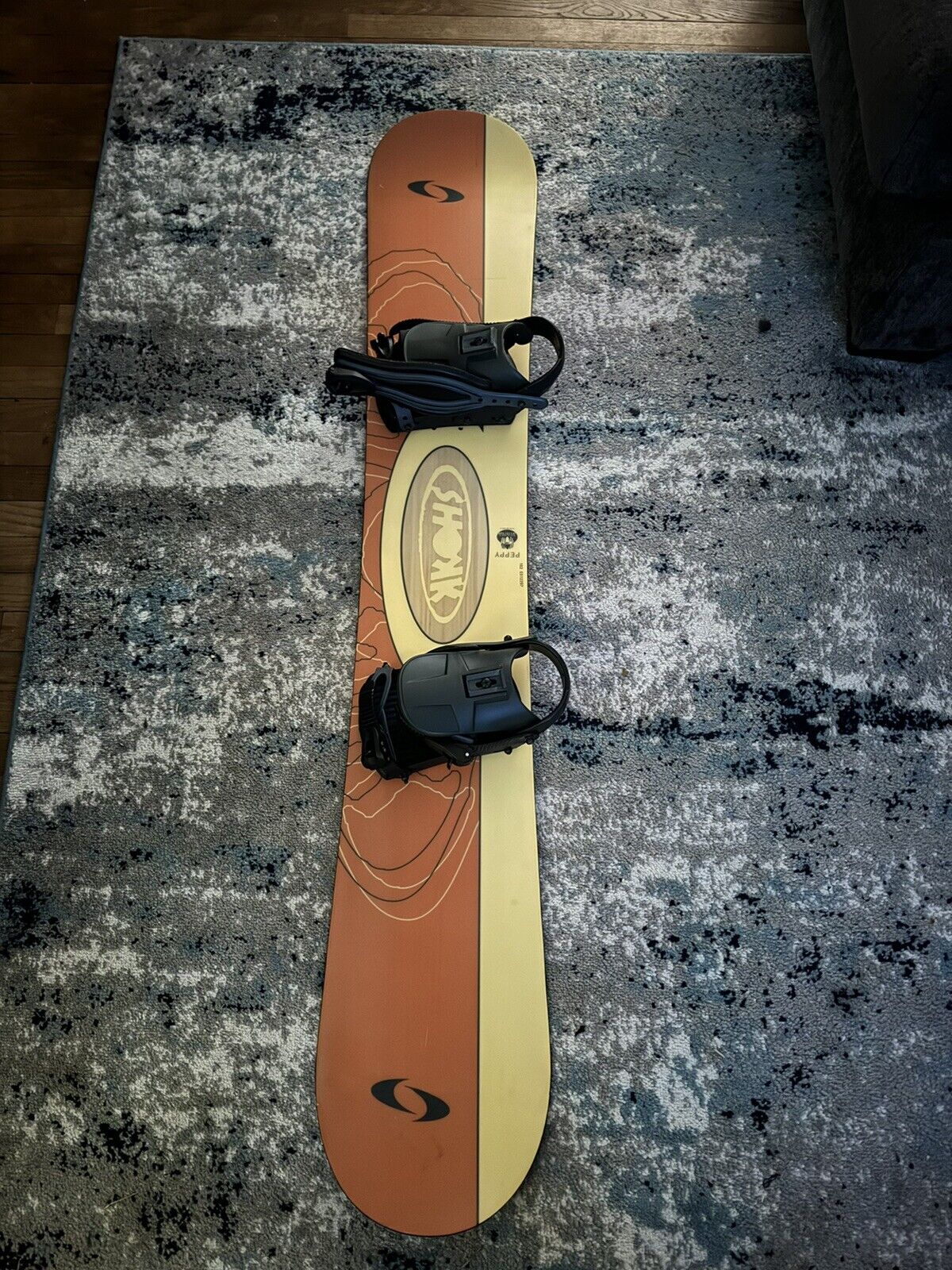 SPORTSDRP PEPPY SNOWBOARD SIZE 151 CM WITH LARGE BINDINGS