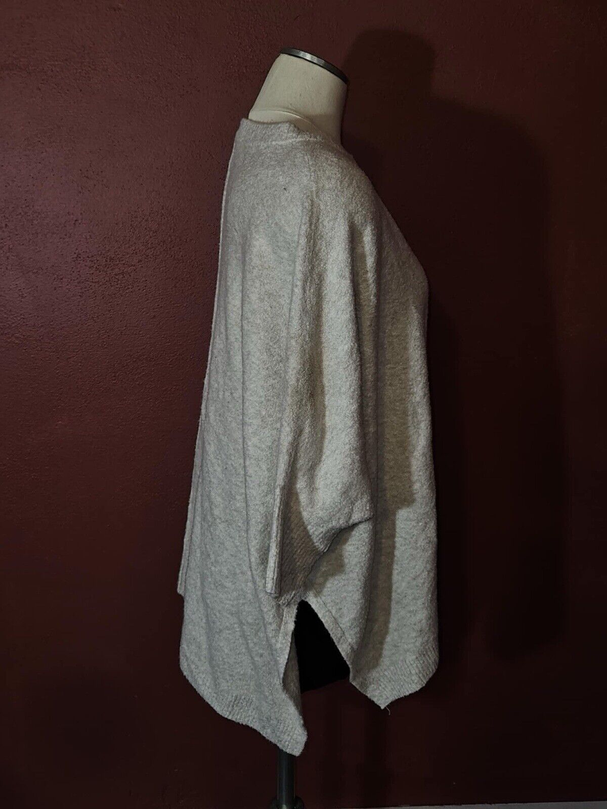 Women's Creme Colored Pullover Jacket By Lou Grey Size M/L
