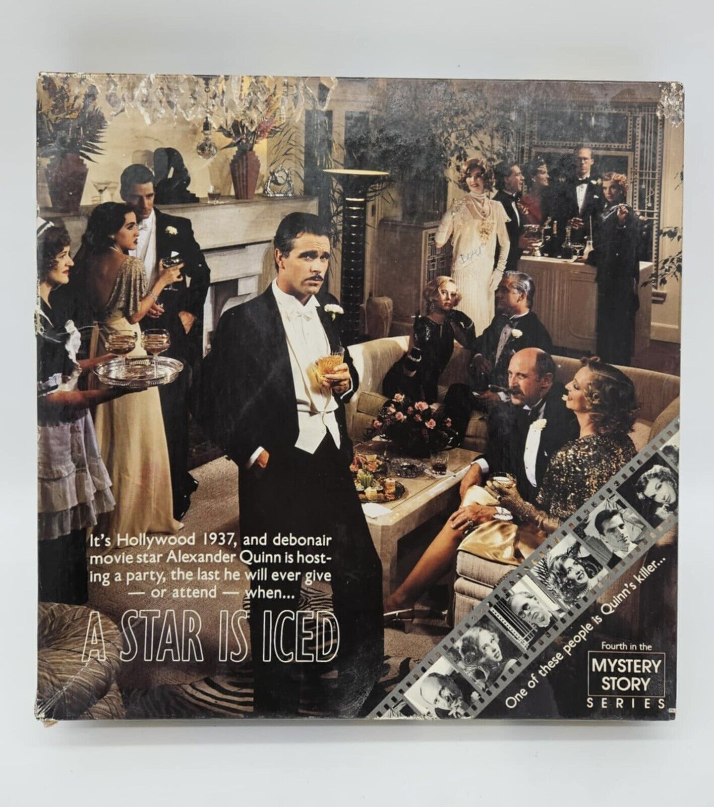 Vintage Springbok Jigsaw Puzzle 500 Pieces Movie Stars Murder Mystery Complete