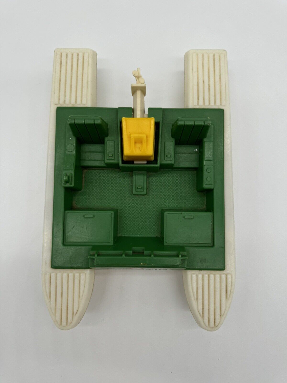 Fisher Price Adventure People Wilderness Pontoon Boat White Green Vintage 005