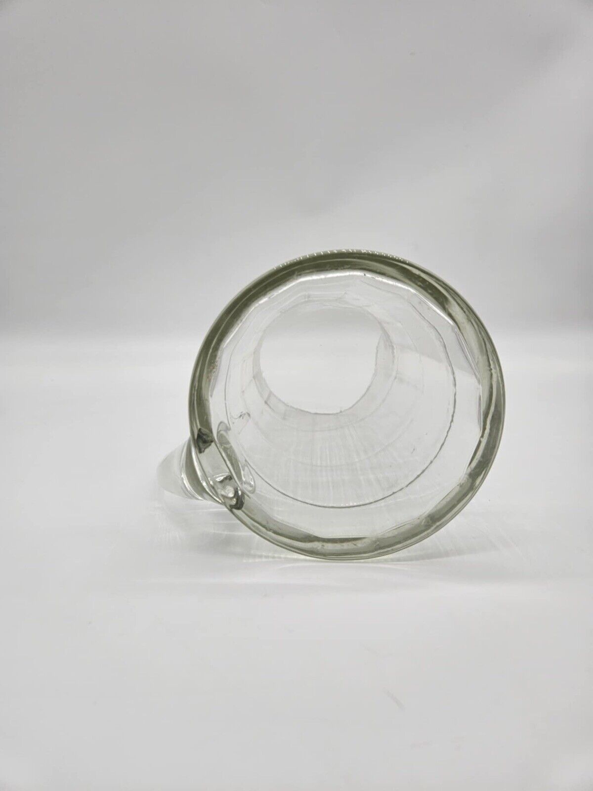 Vintage Crystal Glass Pitcher ~ Mid-Century