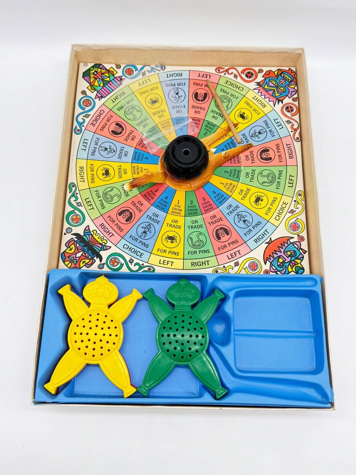 TWO Mystic Skull the Game of Voodoo Board Game, 1964, by Ideal No. 2517-1