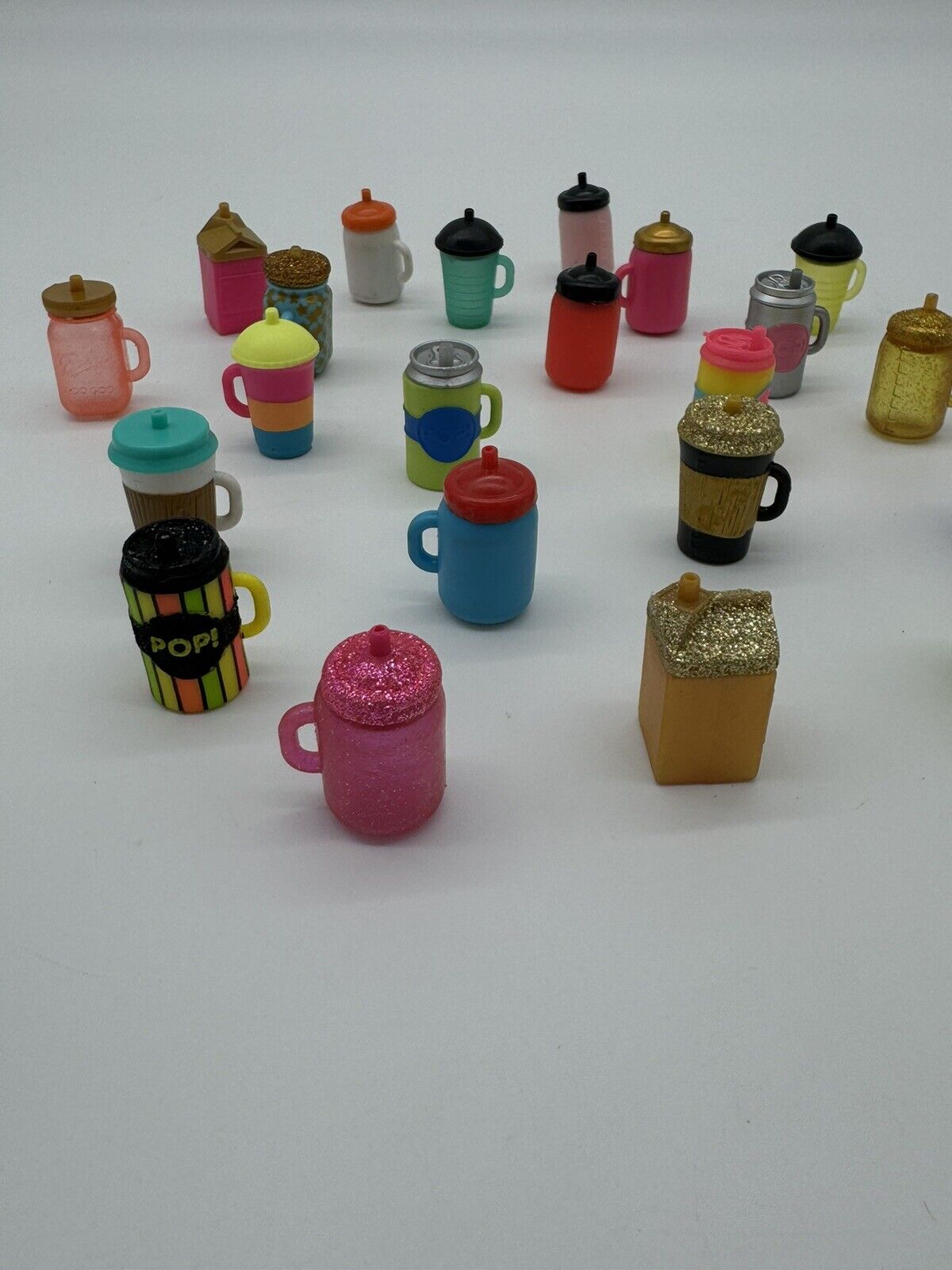 Lot of 22 OMG LOL Surprise Doll Accessories Drinking Cup Mug Bottles