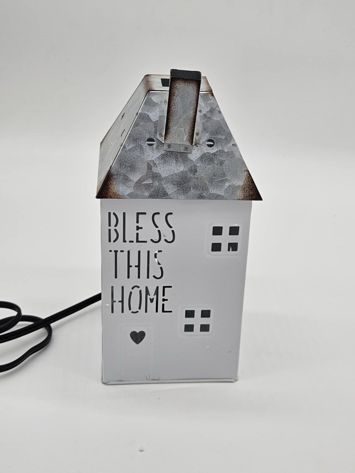 Scentsy BLESS THIS HOME Wax Warmer Rustic Primitive Decor 10" Tall