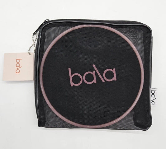 New Bala Pink & Black 7” Aerobic Exercise Workout Slider Discs W/ Mesh Bag