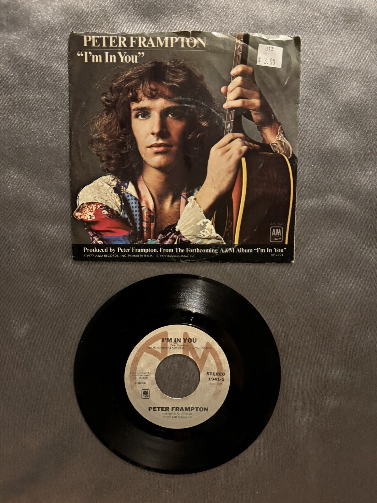 Peter Frampton "I'm In You" 45 Tested Vg Picture Sleeve Jukebox
